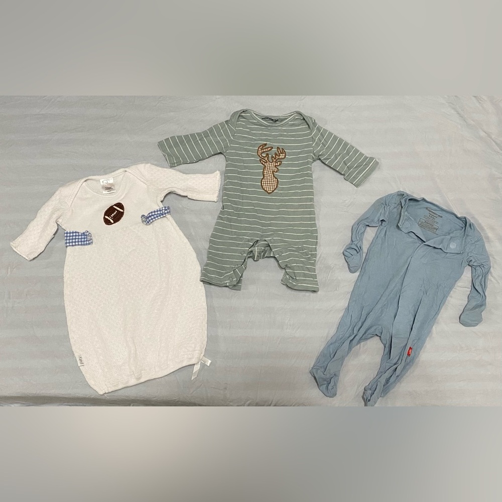 (3) Piece Boy Preemie / Newborn Bundle